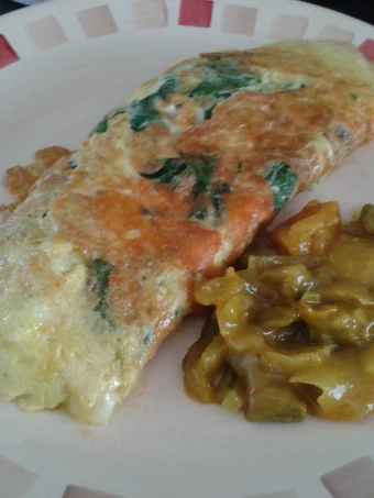 Recipe Garden spinach omelette the  Makes Drooling You can take Joss in your mouth