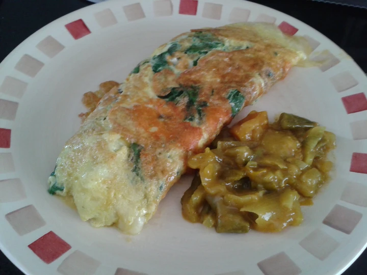 Recipe Garden spinach omelette the Awesome  You can take Joss in your mouth