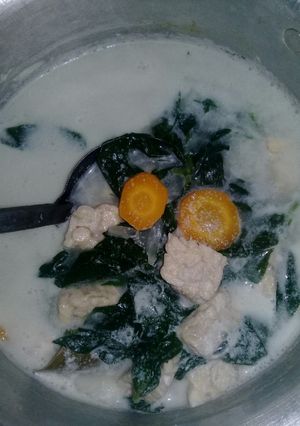 Foto resep Bòbor lembayung (daun kacang panjang)