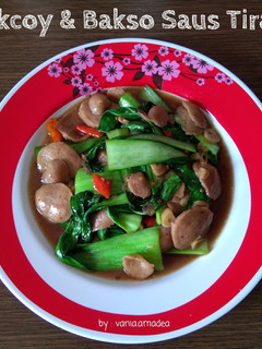 Foto resep Pokcoy & Bakso Saus Tiram