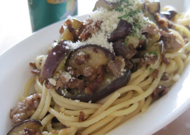 Step-by-Step Guide to Make Ultimate Eggplant and Ground Meat Butter-Ponzu Flavored Pasta