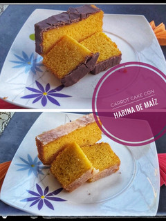 Una foto de Carrot cake con polenta