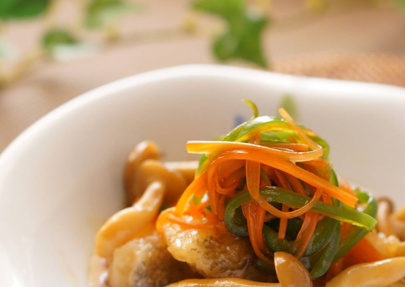 Cod with Vegetable Ankake Sauce