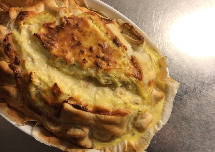 Pizza di patate in crosta