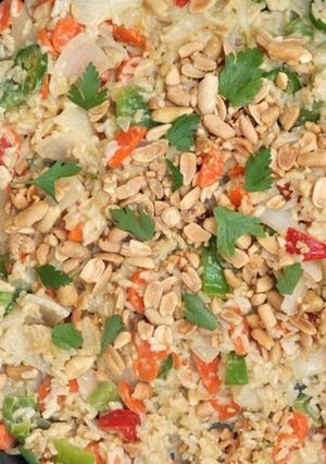 A picture of Coconut thai rice.
