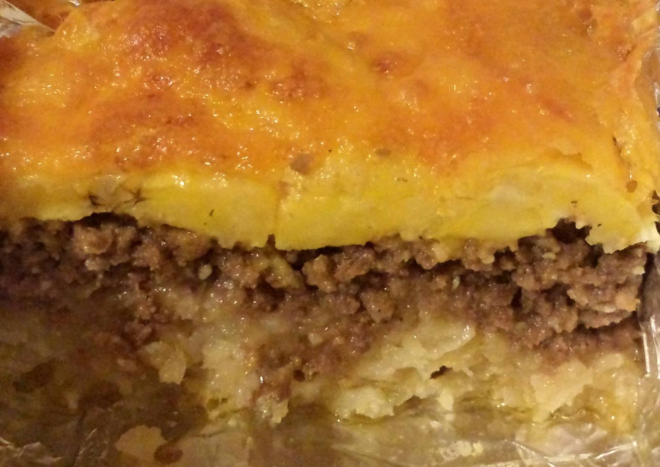 Elisa's Potato & Sweet Plantain Meat Pie
