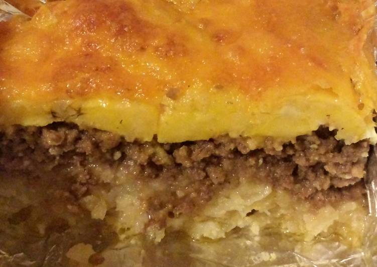 Recipe of Quick Elisa’s Potato & Sweet Plantain Meat Pie