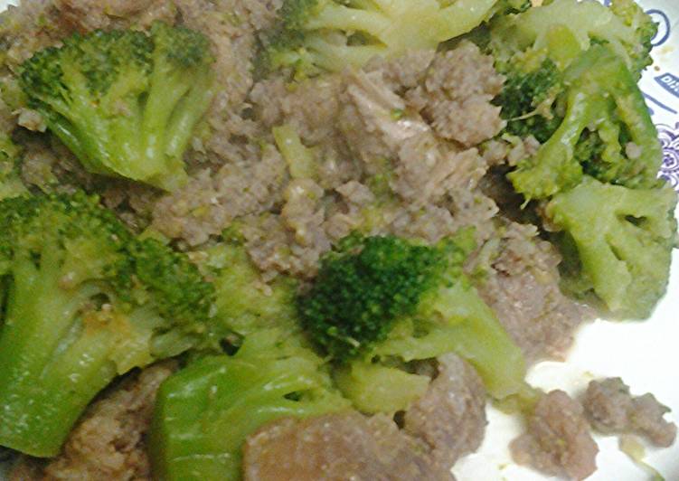 Easiest Way to Make Super Quick Homemade Pork and broccoli