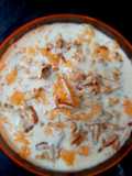 Orange sabudana kheer