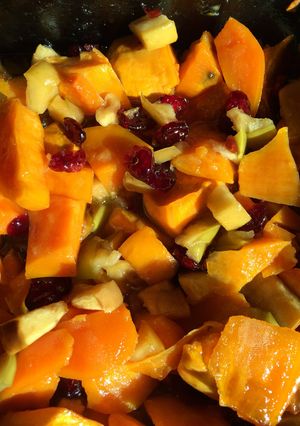 A picture of Aunt Cathy's Yam bake.