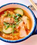 🌱 Canh Chua Kim Chi Dưa Leo Chay