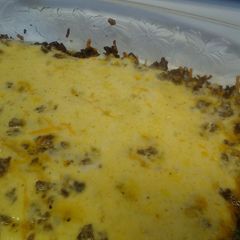 White Castle burger casserole (low carb) A picture of White Castle burger casserole (low carb).