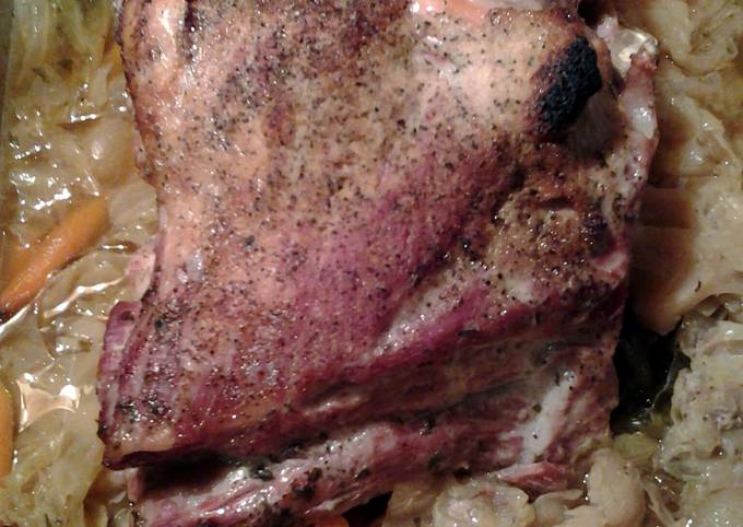 pork roast and cabbage