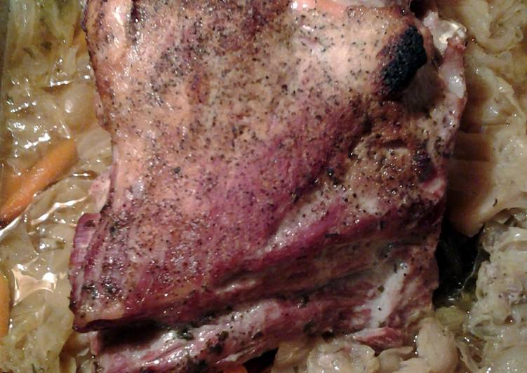 Step-by-Step Guide to Make Homemade pork roast and cabbage