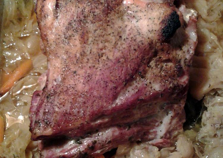 Step-by-Step Guide to Prepare Homemade pork roast and cabbage