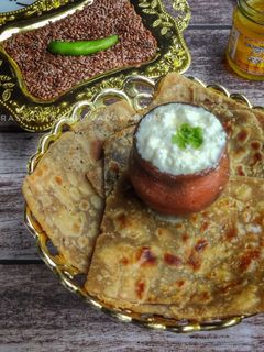 ஆளி விதை ஸ்டஃப்டு சப்பாத்தி / flax seeds stuffed chapathi recipe in tamil செய்முறை முக்கிய புகைப்படம்