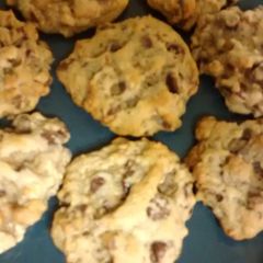 A picture of TL'S Pretzel chocolate chip cookies.