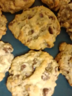 A picture of TL'S Pretzel chocolate chip cookies.
