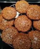 Galletas de coco con copos de avena