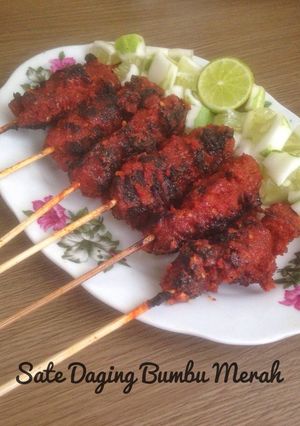 Foto resep Sate Daging Bumbu Merah