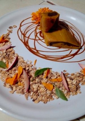 Una foto de Tamales de calabaza tamala