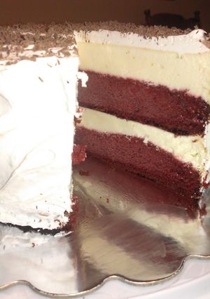 A picture of Chocolate - Orange Cheesecake Layer Cake.