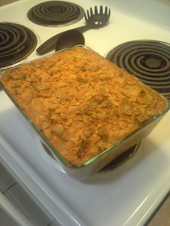 A picture of Mexican Doritos casserole.