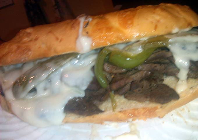 Step-by-Step Guide to Prepare Speedy Philly cheesesteak sammy