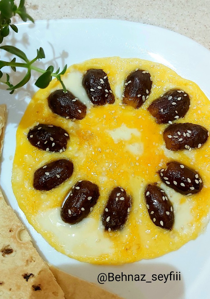عکسی از دستور خرما و تخم مرغ🥚 (قیساوا)