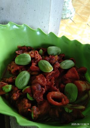 Foto resep Sambal Cumi Asin Petai
