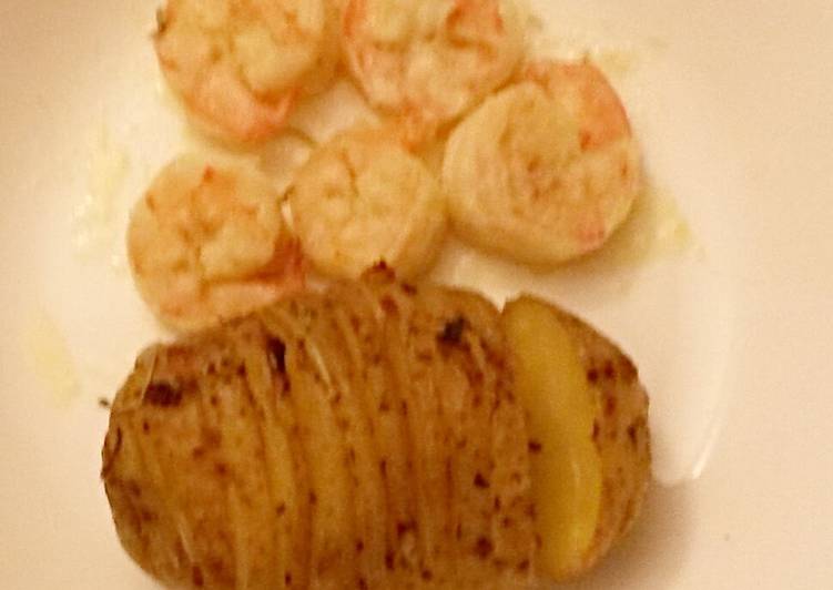 Butter fried prawns