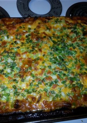 A picture of Chili cheese hot dog mac cassarolle.