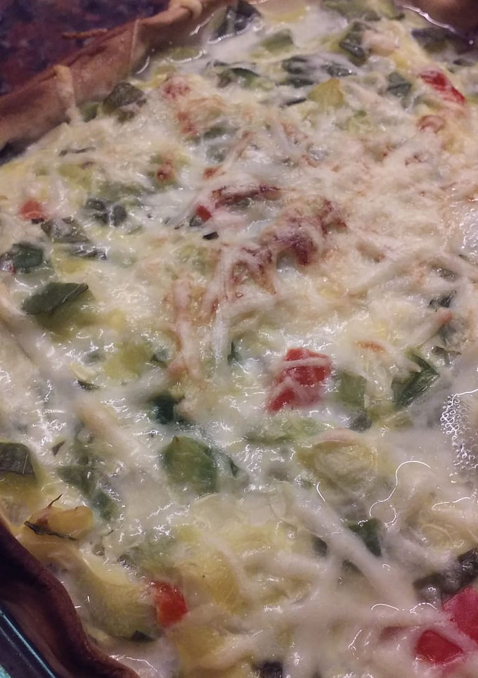 Una foto de Tarta de zapallitos fácil y rápida