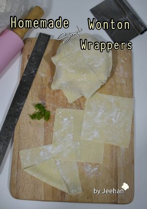 Foto resep Homemade Simple Wonton Wrappers Alias Kulit Pangsit Sederhana