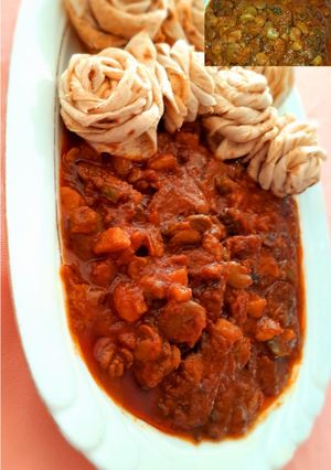 عکسی از دستور خوراک باقالی