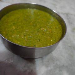 A picture of Green chutney 🍅🍅.