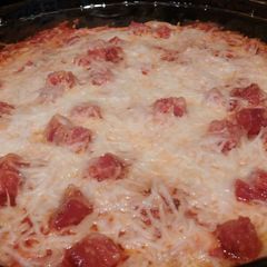A picture of Layered Pizza Dip.