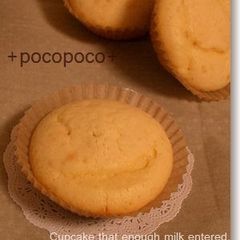 A picture of Fluffy Cupcakes Made with Skim Milk Powder.