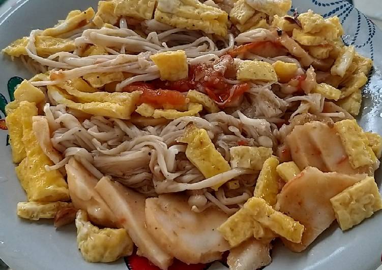 Tumis jamur enoki