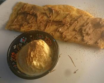 Ready to Serve Cappuccino and hazelnut butter crepe  Delicious Steady