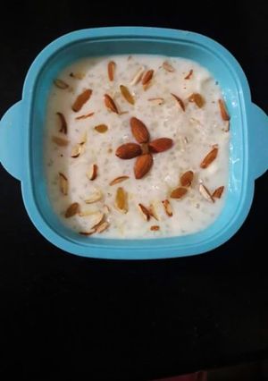 A picture of Sabudana kheer.