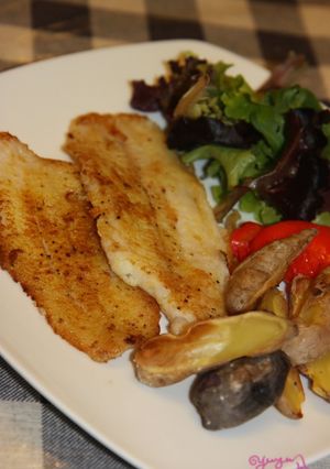 A picture of Curry Seasoned Sole Meunière.