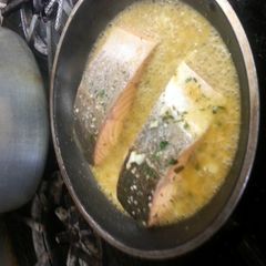 A picture of danny's salmon special.
