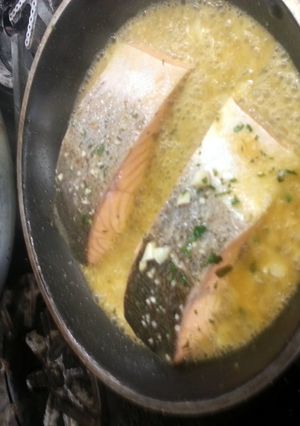 A picture of danny's salmon special.