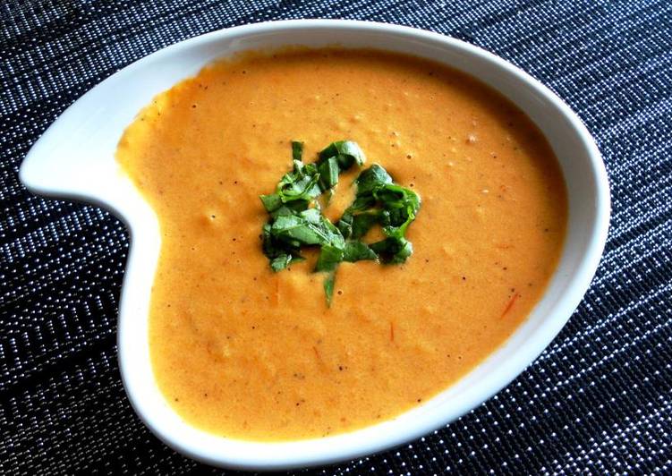 Recipe of Homemade Vegan Roasted Tomato Soup