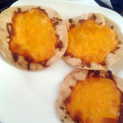 Crunchy Cheese Tostadas A picture of Crunchy Cheese Tostadas.