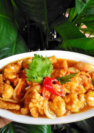 Foto resep Ayam Tepung Saus Asam Manis