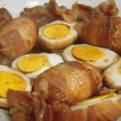 A picture of My Family's Recipe♪ Egg and Pork Belly Wraps.