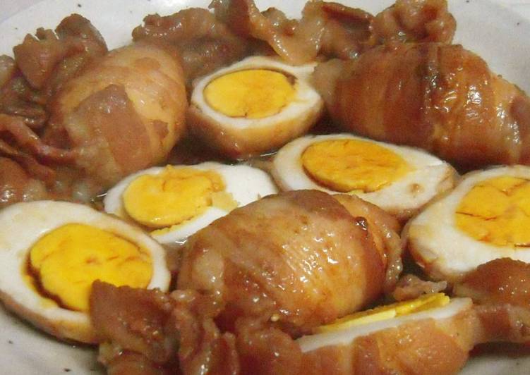 Step-by-Step Guide to Prepare Quick My Family&#39;s Recipe♪ Egg and Pork Belly Wraps