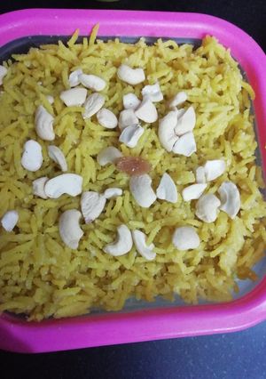 A picture of Sweet jaggery Rice.